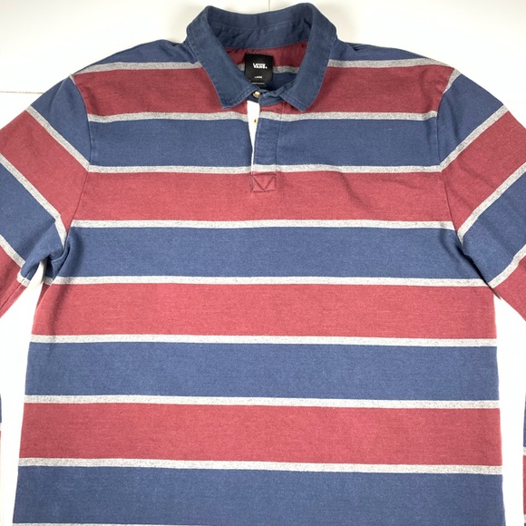 VANS Long Sleeve Striped Shirt Mens Large - Picture 2 of 6